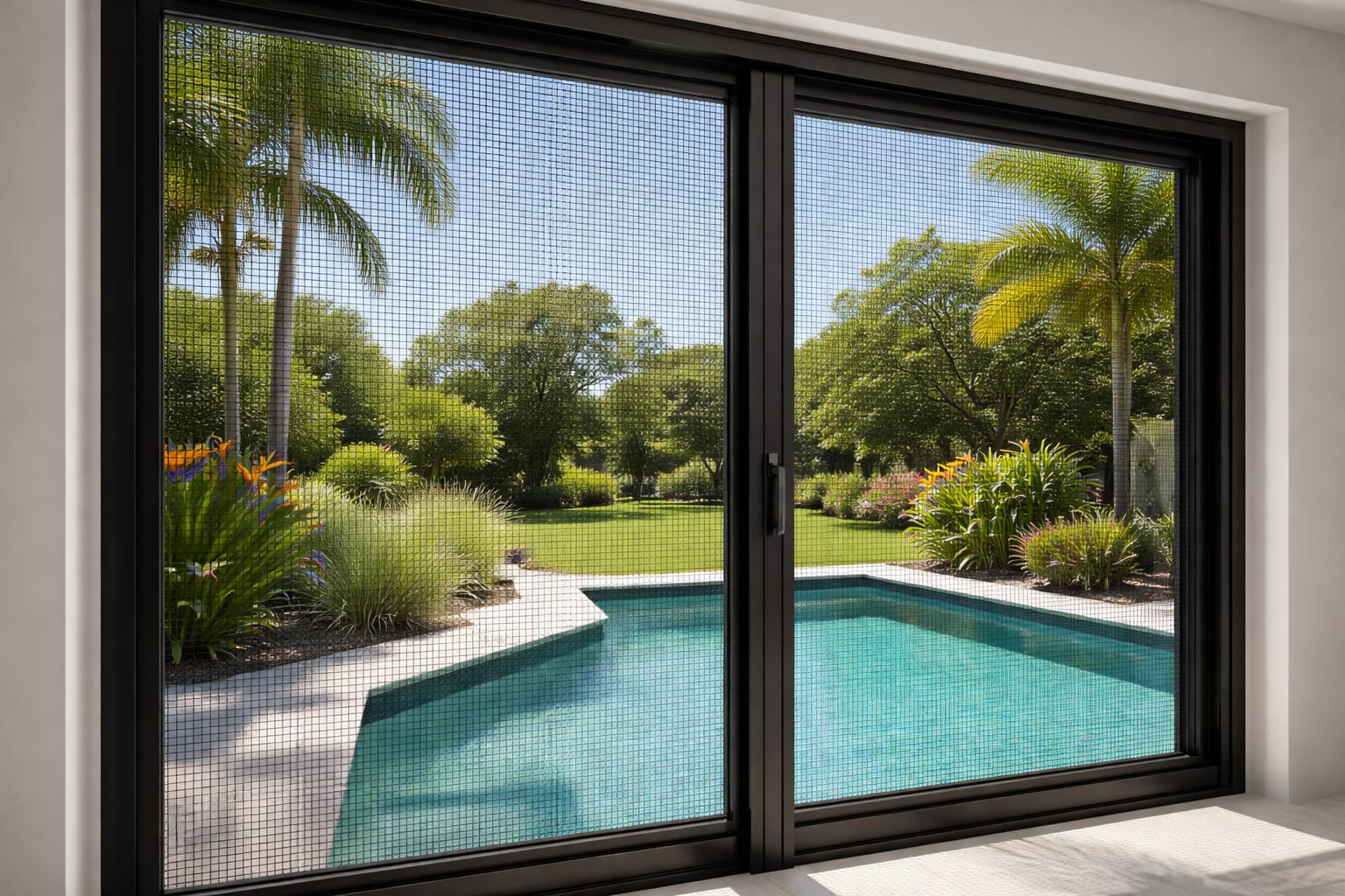 Security window screens